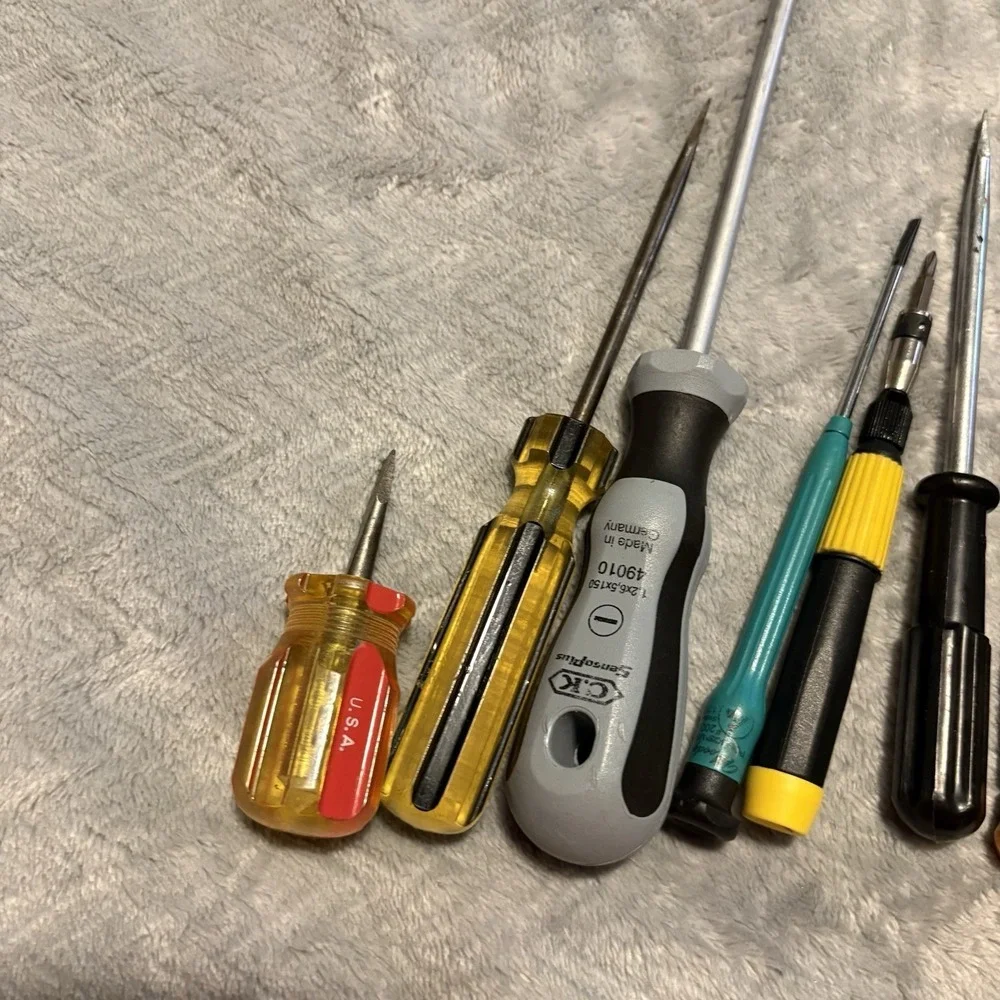 11pc Screwdriver set and 2 sockets - See Pictures - Various Brands and Sizes